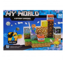 Дитячий магнітний конструктор "MINECRAFT" SX32, 32 деталі