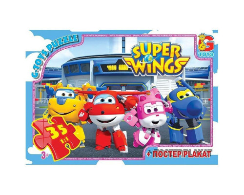 Пазли дитячі "Супер крила" UW225, 35 елементів