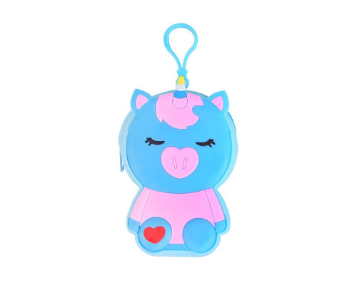 Дитячий гаманець-брелок "Єдиноріг" C44408, 8 х 11 х 3 см Синій