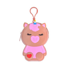 Дитячий гаманець-брелок "Єдиноріг" C44408, 8 х 11 х 3 см Коричневий