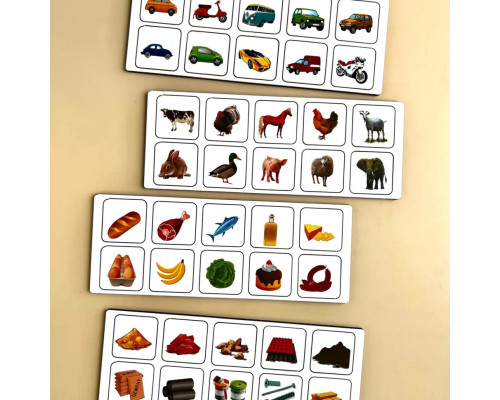 Деревянная настольная игра "Автопарк" Ubumblebees (ПСД082) PSD082 сортер-комодик