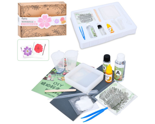 Детский набор для творчества "Cухоцвет" FG231102004M, пинцет, краска, застывающая жидкость