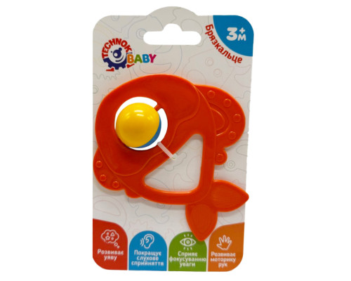 Детская погремушка "Рыбка" 9338TXK-3 красный