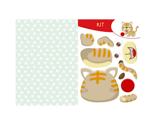 Альбом с шаблонами Вырезай. Клей. Играй "На ферме" 1747003, 16 страниц