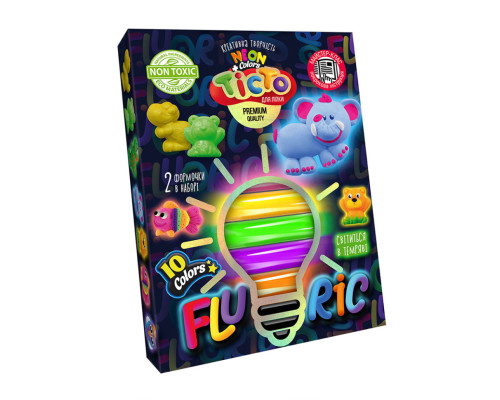 Тісто для ліплення "FLUORIC" TMD-FL10-01U-04U 10 кольорів Вид 4