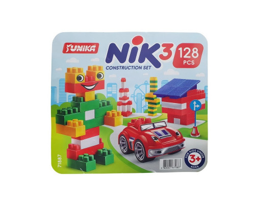 Дитячий конструктор з великими деталями "NIK-3" 71887, 128 деталей