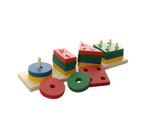 Развивающая игрушка Геометрика MD 0715 деревянная