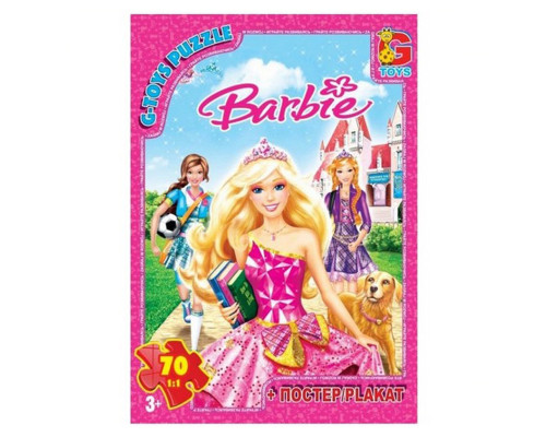 Дитячий пазл "Barbie" BA013 плакат 70 елементів