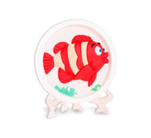 Набор для гипсовой раскраски "Рыбка" YG0230-5 с подставкой, 11 см