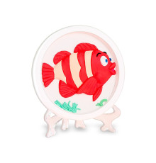 Набор для гипсовой раскраски "Рыбка" YG0230-5 с подставкой, 11 см