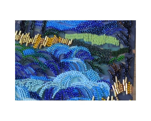 Набір для вишивання бісером "Там за водограєм" AB-908 на натуральному полотні