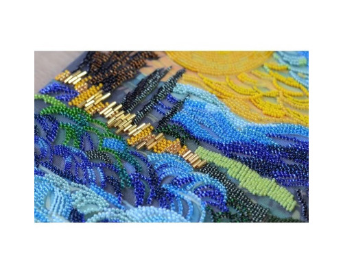 Набір для вишивання бісером "Там за водограєм" AB-908 на натуральному полотні