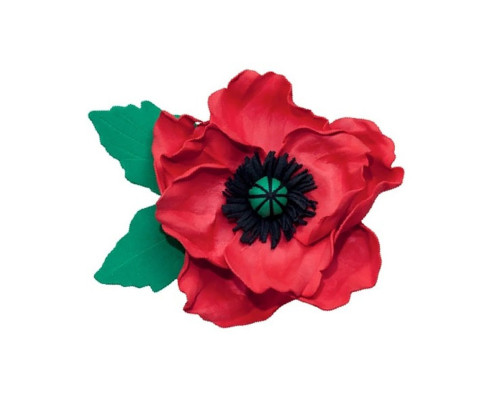 Набор для творчества "Заколка-брошка Мак" F-002 украшения из фоамирана