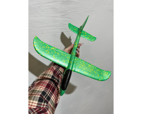 Детский метательный самолёт-планер C28006(Green) длина 24 см