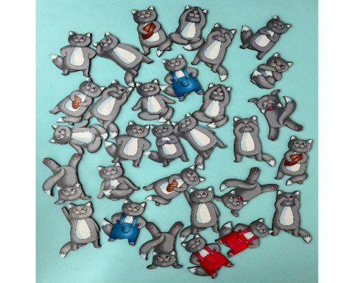 Настольная игра "Найди одинаковых кошек" Ubumblebees (ПСД217) PSD217 на внимание