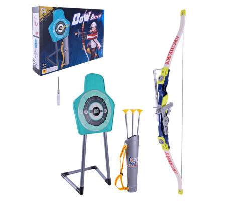 Ігровий набір Лук з мішенню 800D сагайдак, 3 стріли на присосках