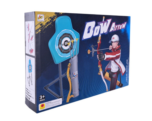 Ігровий набір Лук з мішенню 800D сагайдак, 3 стріли на присосках