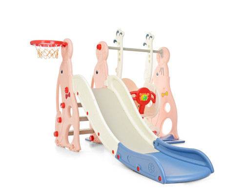 Дитяча гірка-гойдалка WM19020-8 кільце баскетбольне