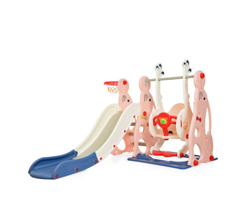 Дитяча гірка-гойдалка WM19020-8 кільце баскетбольне