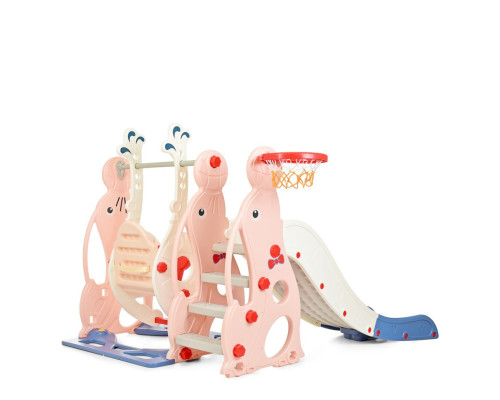 Дитяча гірка-гойдалка WM19020-8 кільце баскетбольне