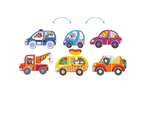 Магнітна гра "Дорожні пригоди" 200244, 1 магнітна дощечка, 36 магнітів