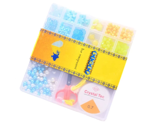 Набор бисера для изготовления креативных аксессуаров PL-15/01/05 бусины, бисер, подвески