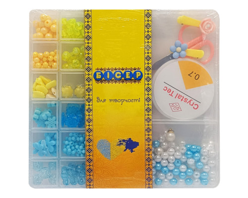 Набор бисера для изготовления креативных аксессуаров PL-15/01/05 бусины, бисер, подвески