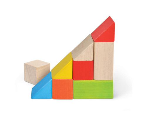 Детские деревянные кубики Igroteco 900163 цветные