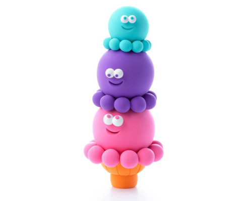 Набір пластиліну "Файні морозивка: Кульконавти" ЛІПАКА 30143-UA01 самостійно твердіє