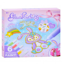 Дитячий набір для творчості "Підвіска-розмальовка" 7600-1-23-21-2123-5 ланцюжок, фарби 6 кольорів