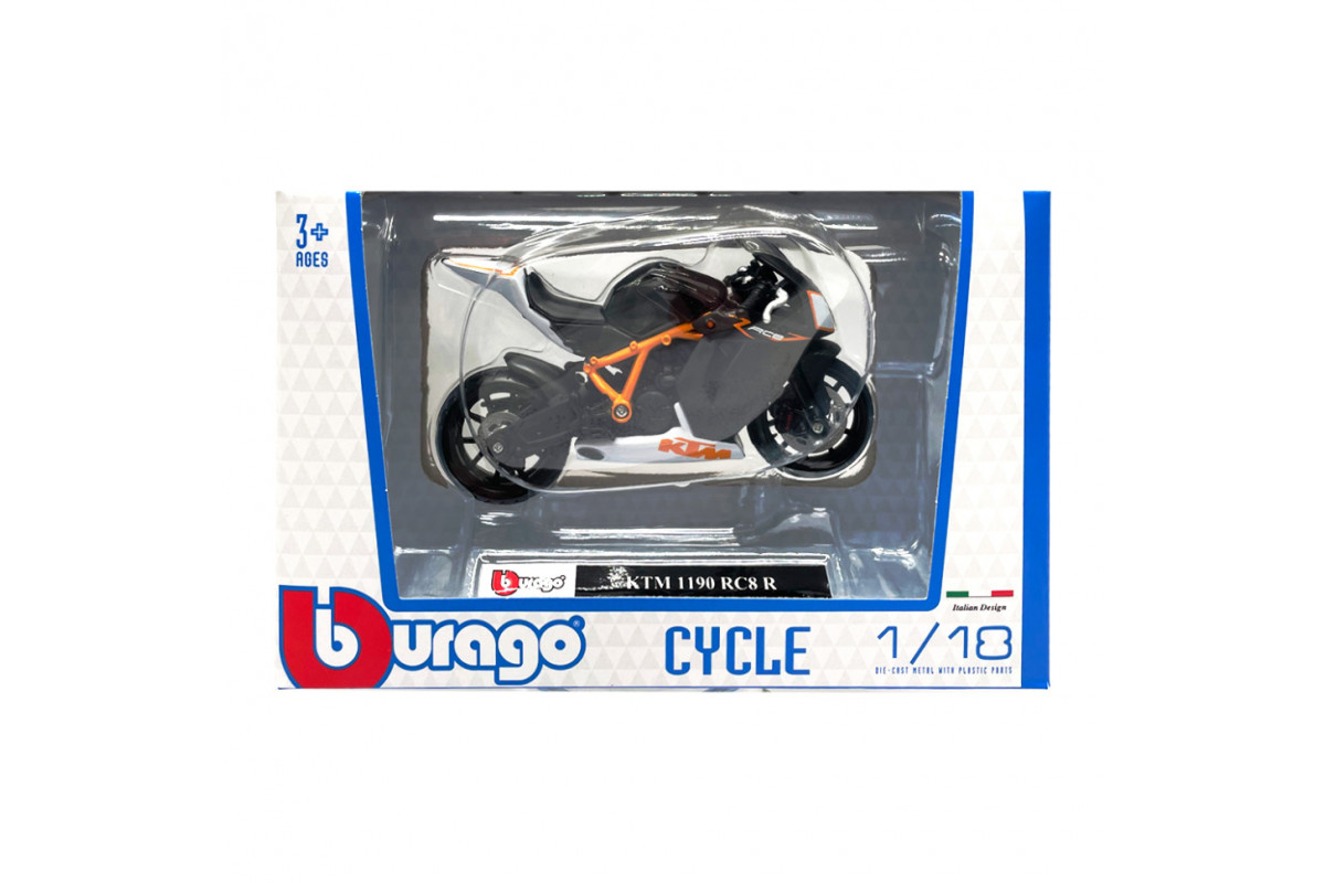 Дитяча модель Мотоцикла "KTM 1190" Bburago 18-51030-15 масштаб 1:18
