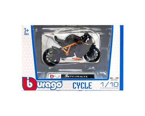 Детская модель Мотоцикла "KTM 1190" Bburago 18-51030-15 масштаб 1:18