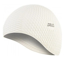 Шапка для плавания "Bombastic" Aqua Speed 104-5 белый, OSFM