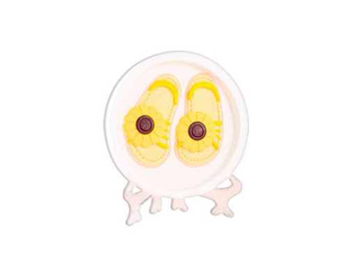 Набор для гипсовой раскраски "Тапки" YG0230-4 с подставкой, 11 см