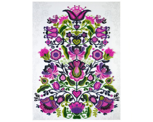 Набір для вишивання бісером "Пам'ятаючи традиції" AB-909 на натуральному полотні