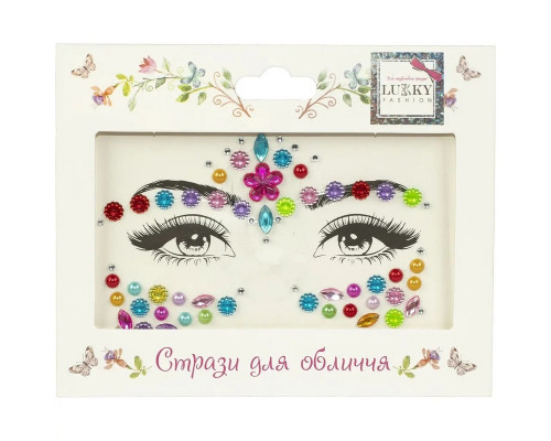 Детские стразы для лица "Цветочная фантазия" T20924