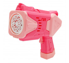 Дитячий генератор мильних бульбашок Пістолет 2238 (Pink) зі світлом
