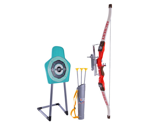 Ігровий набір Лук з мішенню 801D сагайдак, 3 стріли на присосках