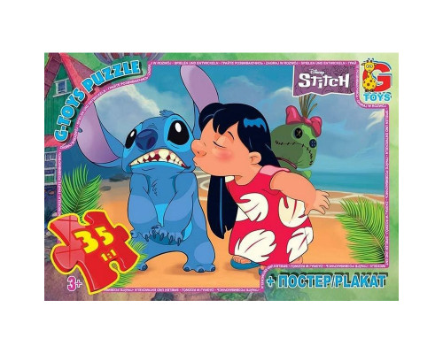 Дитячий пазл "Stitch" SC603 постер 35 елементів