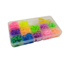 Набор резинок в коробке PR536, 600 шт для плетения браслетов