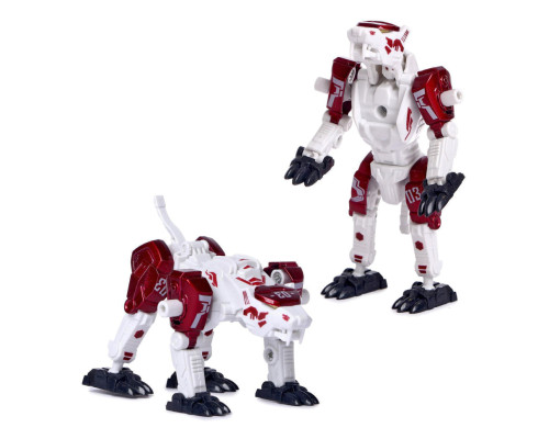 Дитячий трансформер JUNFA HF9989-3 робот+тварина Червоний