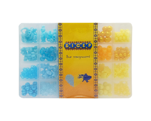 Набор бисера для изготовления креативных аксессуаров PL-15/01/04 бусины, бисер, подвески