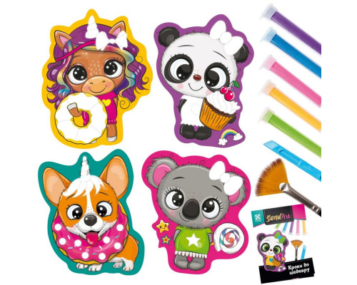 Детский набор для творчества с песком "Сладкая вечеринка" VT4501-02 творческое пособие