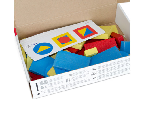 Обучающий набор "Логические блоки Дьенеша" Igroteco 900408, 48 деталей