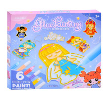 Детский набор для творчества "Подвеска-раскраска" 7600-1-23-21-2123-4 цепочка, краски 6 цветов