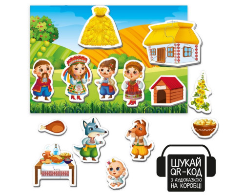 Дитячий розвивальний магнітний театр "Сірко" VT3206-33 з аудіоказкою Казкові голоси