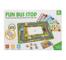 Дитяча Настільна гра "Fun bus stop" ME-175, 4 автобуса і картки пасажирів