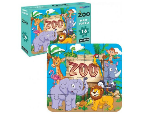 Игра настольная развивающая Мaxi-пазл Зоопарк ME5032-01 EN