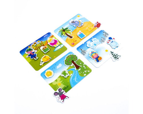 Игра настольная На липучках "Какая пора года" Vladi Toys  VT1302-25 (укр)