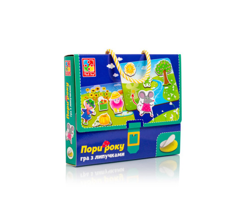 Игра настольная На липучках "Какая пора года" Vladi Toys  VT1302-25 (укр)